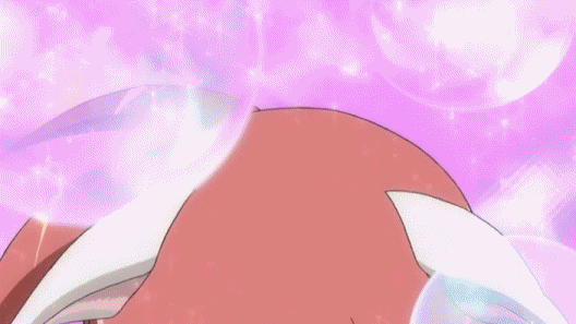 toa (dragonaut), dragonaut, animated, animated gif, anime screenshot, 00s, 1girl, animal ears, breasts, breasts squeezed together, cat ears, cat tail, elbow gloves, female focus, gloves, large breasts, long hair, one eye closed, paw pose, pink hair, red eyes, smile, solo, tail, wink