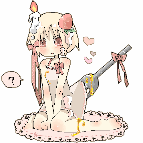 azuma seiji, higashi (azm), higashi (pixiv114341), original, lowres, 1girl, ?, bad anatomy, bad feet, barefoot, blonde hair, blush, cake, candle, dress, feet, female focus, food, food as clothes, fork, fruit, in food, mini person, minigirl, personification, poorly drawn, red eyes, ribbon, solo, strawberry