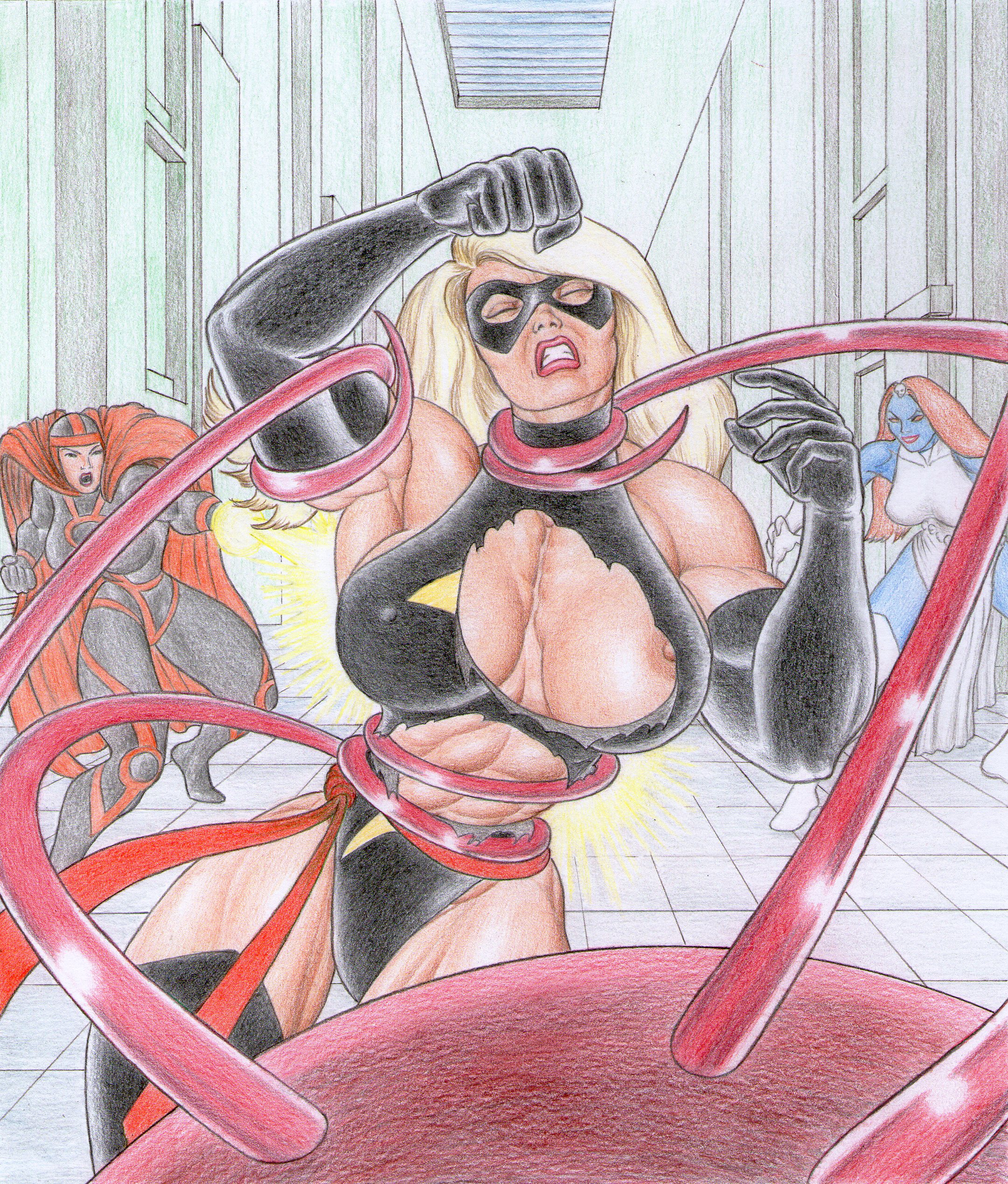 Rule34 – If it exists, there is porn of it / hqadd, carol danvers, ms. marvel, mystique, superia / 132789