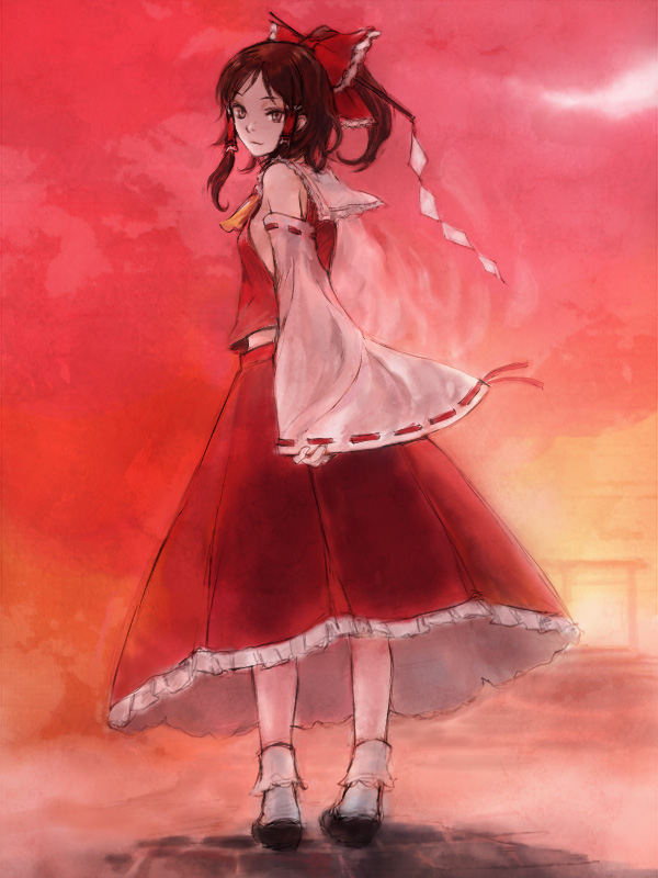kno, kno (anahita), hakurei reimu, touhou, bad id, bad pixiv id, 1girl, female focus, solo