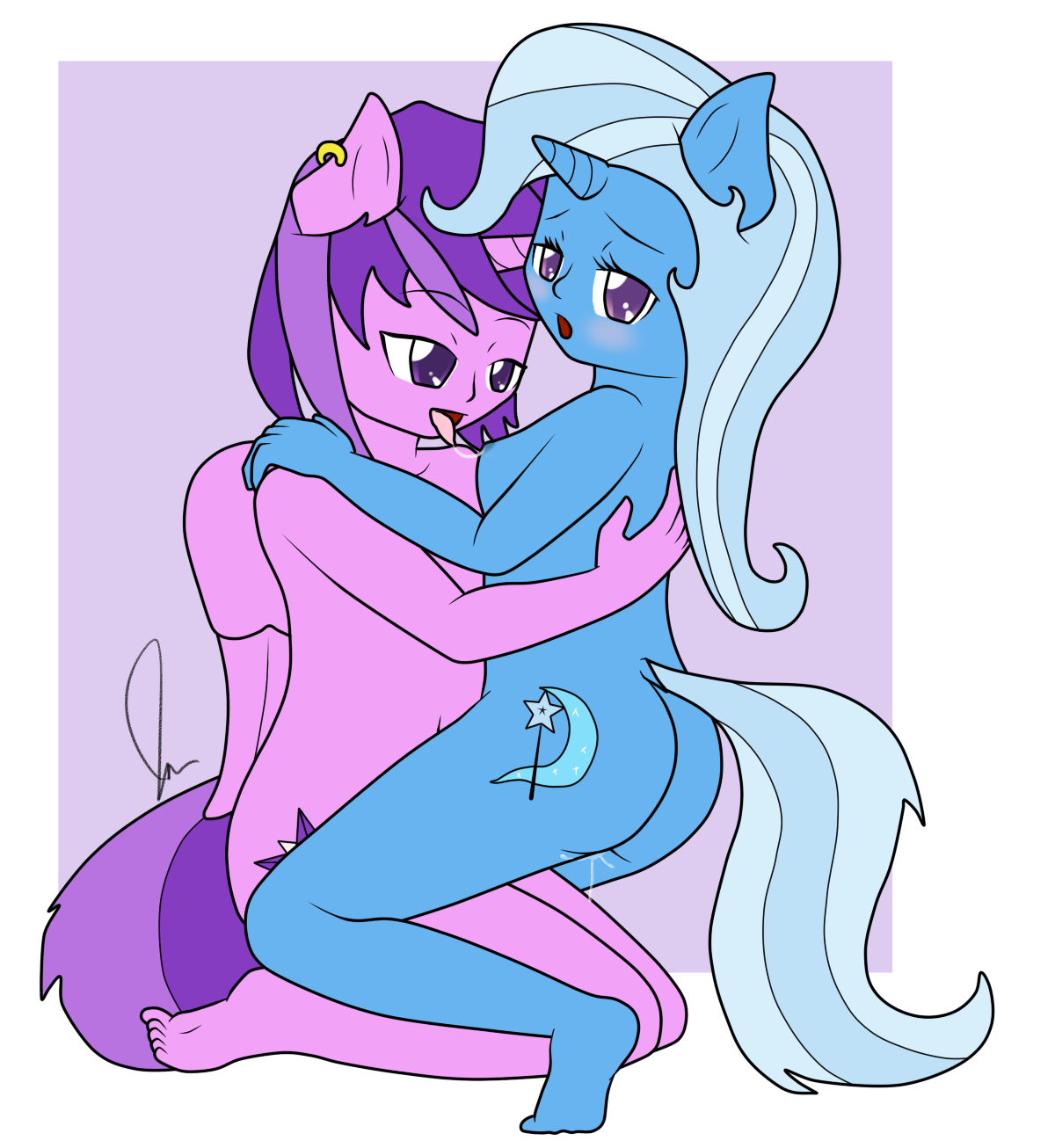 Rule34 – If it exists, there is porn of it / anonjg, trixie lulamoon, twilight sparkle (mlp) / 133093