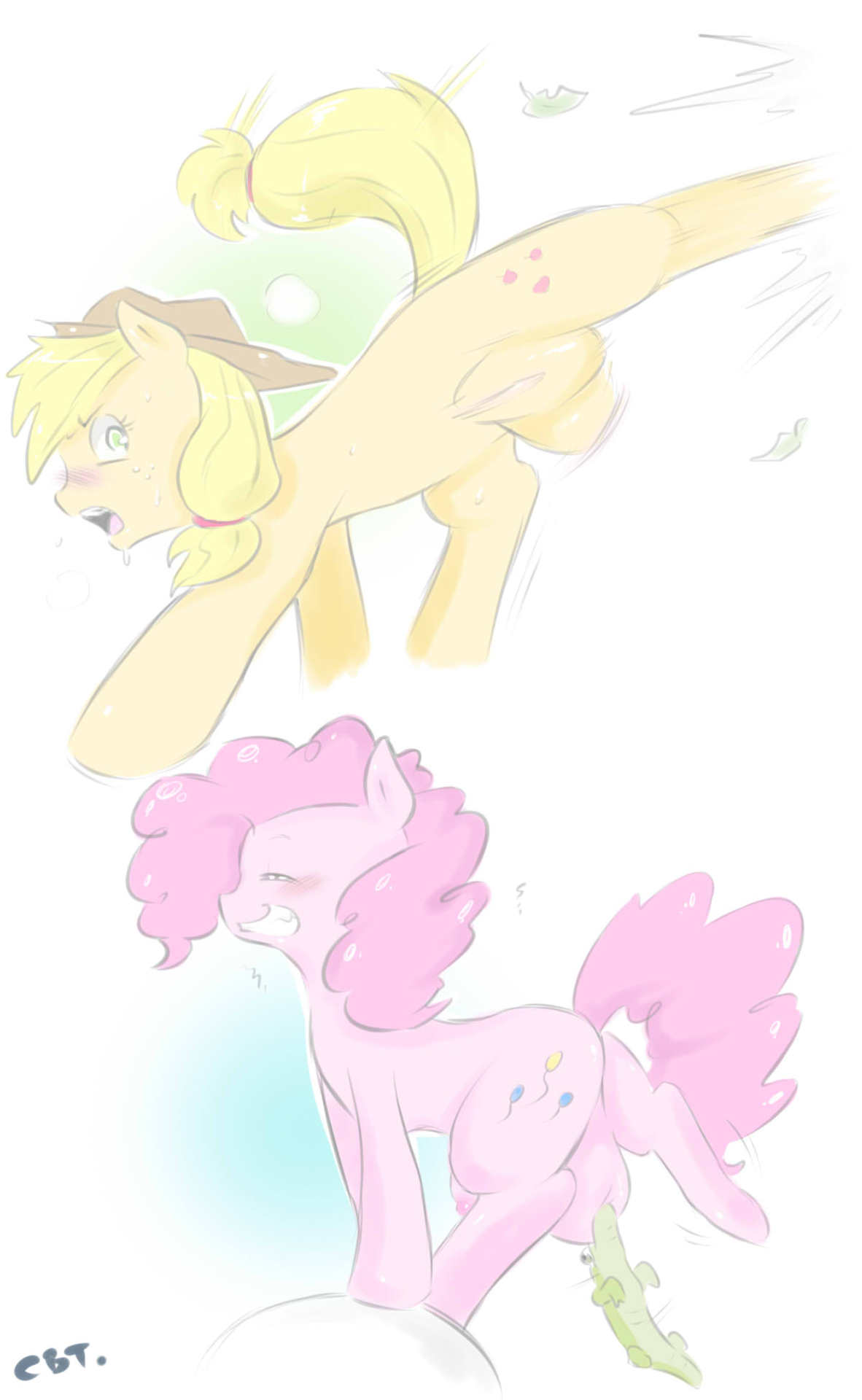 Rule34 – If it exists, there is porn of it / cold-blooded-twilight, applejack (mlp), gummy (mlp), pinkie pie (mlp) / 133113