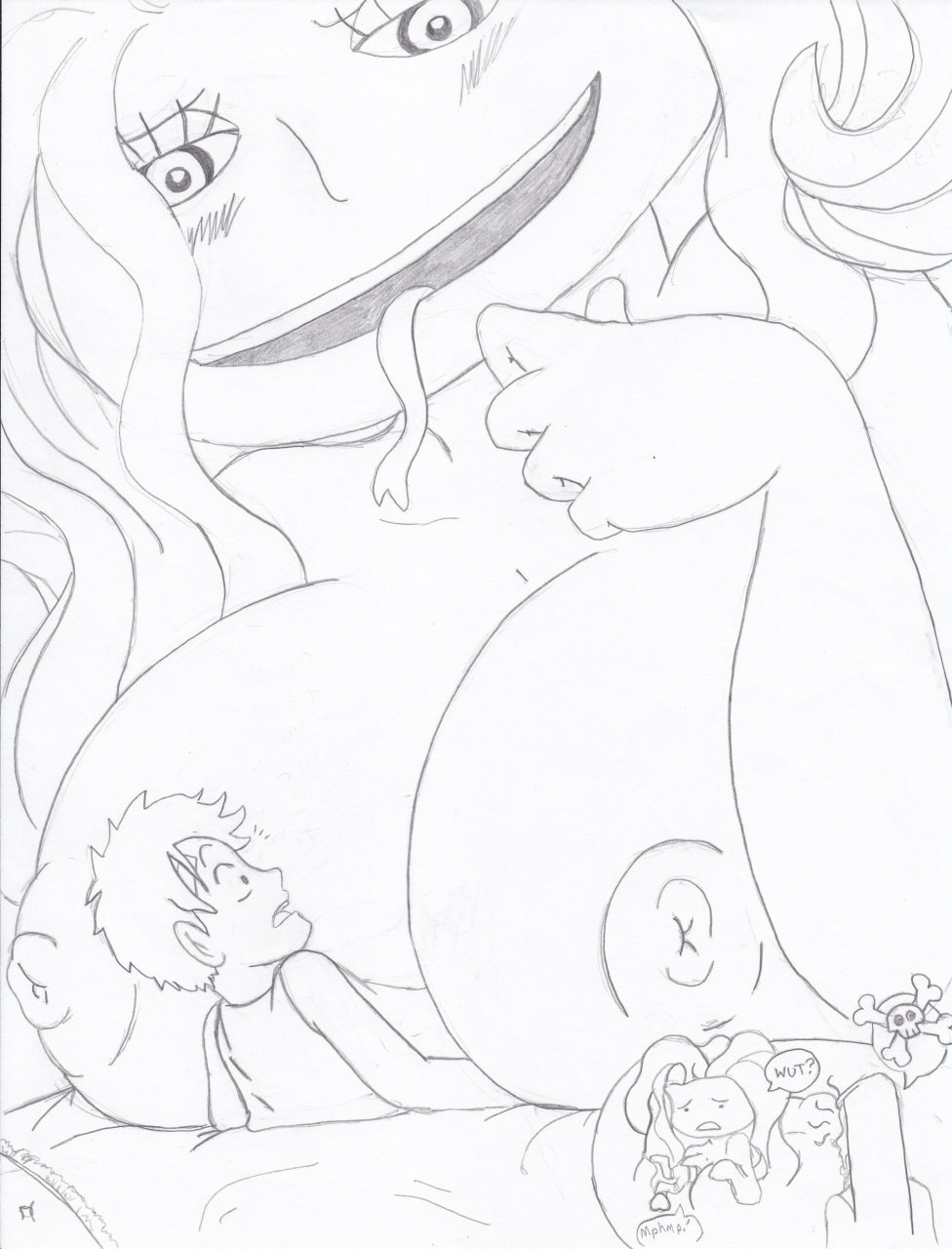 Rule34 – If it exists, there is porn of it / artist request, boa sandersonia, monkey d luffy / 133796