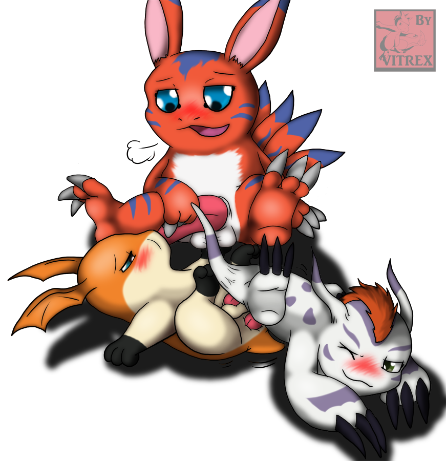 Rule34 – If it exists, there is porn of it / vitrex, elecmon, gomamon, patamon / 134090