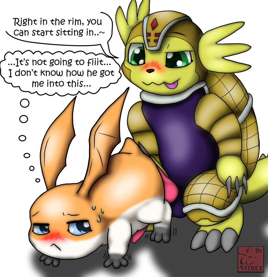 Rule34 – If it exists, there is porn of it / vitrex, armadillomon, patamon / 134091