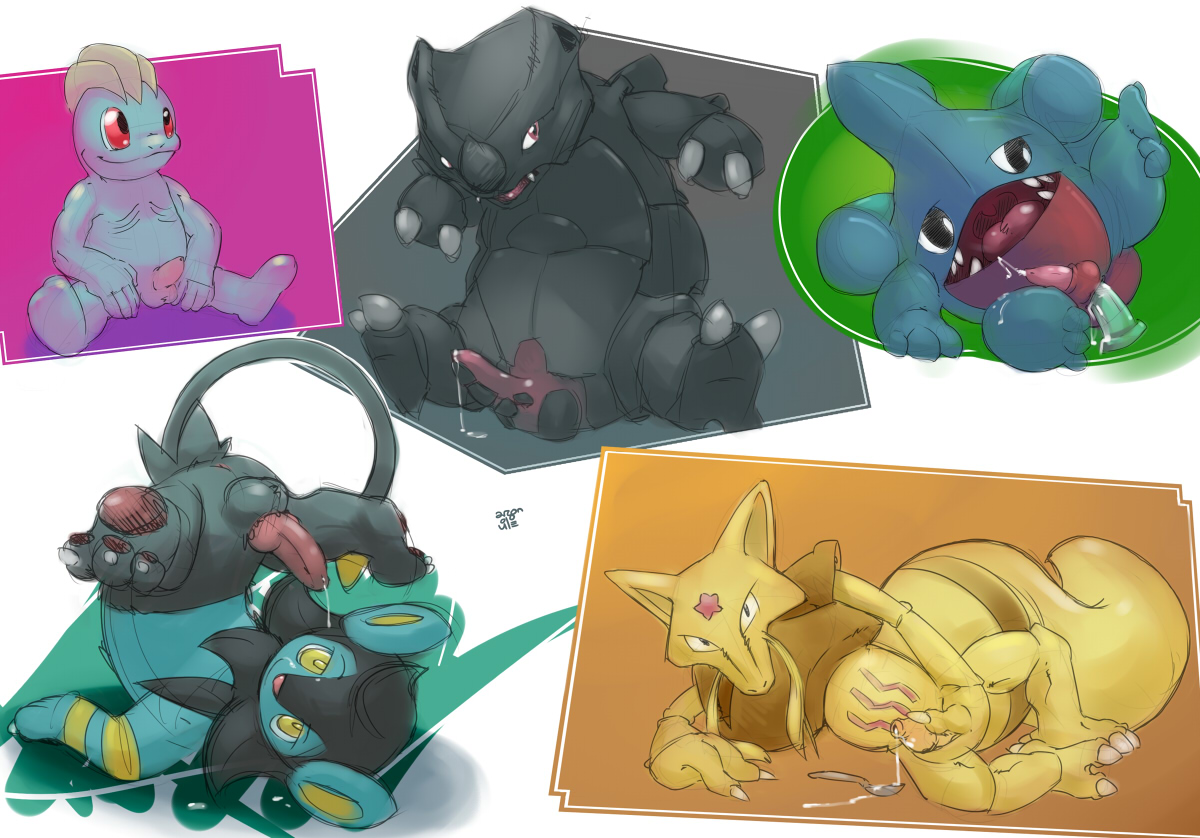 Rule34 – If it exists, there is porn of it / gible, kadabra, machop, rhydon, shinx / 134727
