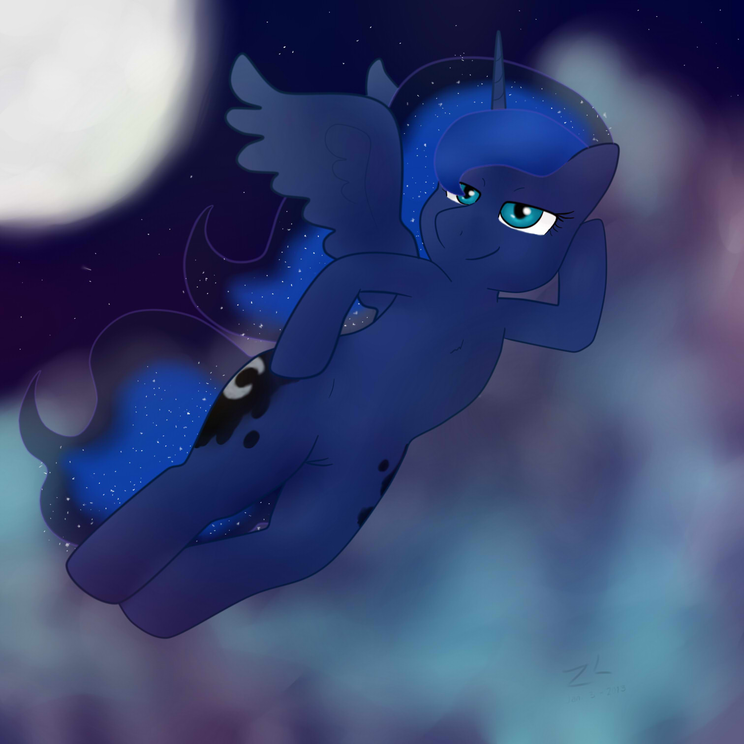 Rule34 – If it exists, there is porn of it / zekromlover, princess luna (mlp) / 134758