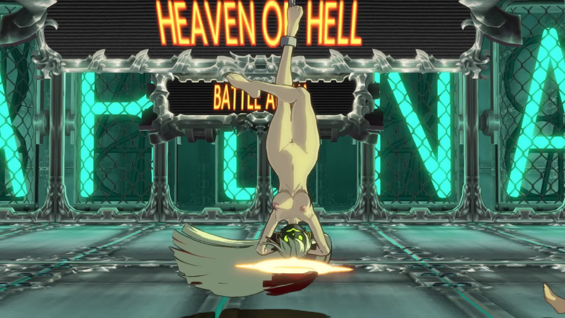 jack-o' valentine, guilty gear, guilty gear xrd, guilty gear xrd: revelator 2, animated, looping animation, nude filter, tagme, third-party edit, video, 1girl, 3d, 3rd party edit, breasts, chain, feet, green eyes, looking at viewer, mask, multicolored hair, nipples, nude mod, red hair, solo, white hair
