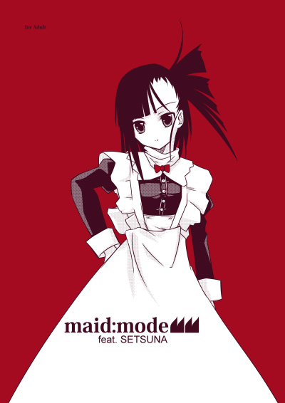 sakurazaki setsuna, mahou sensei negima!, tagme, 00s, 1girl, asymmetrical bangs, female focus, maid, solo