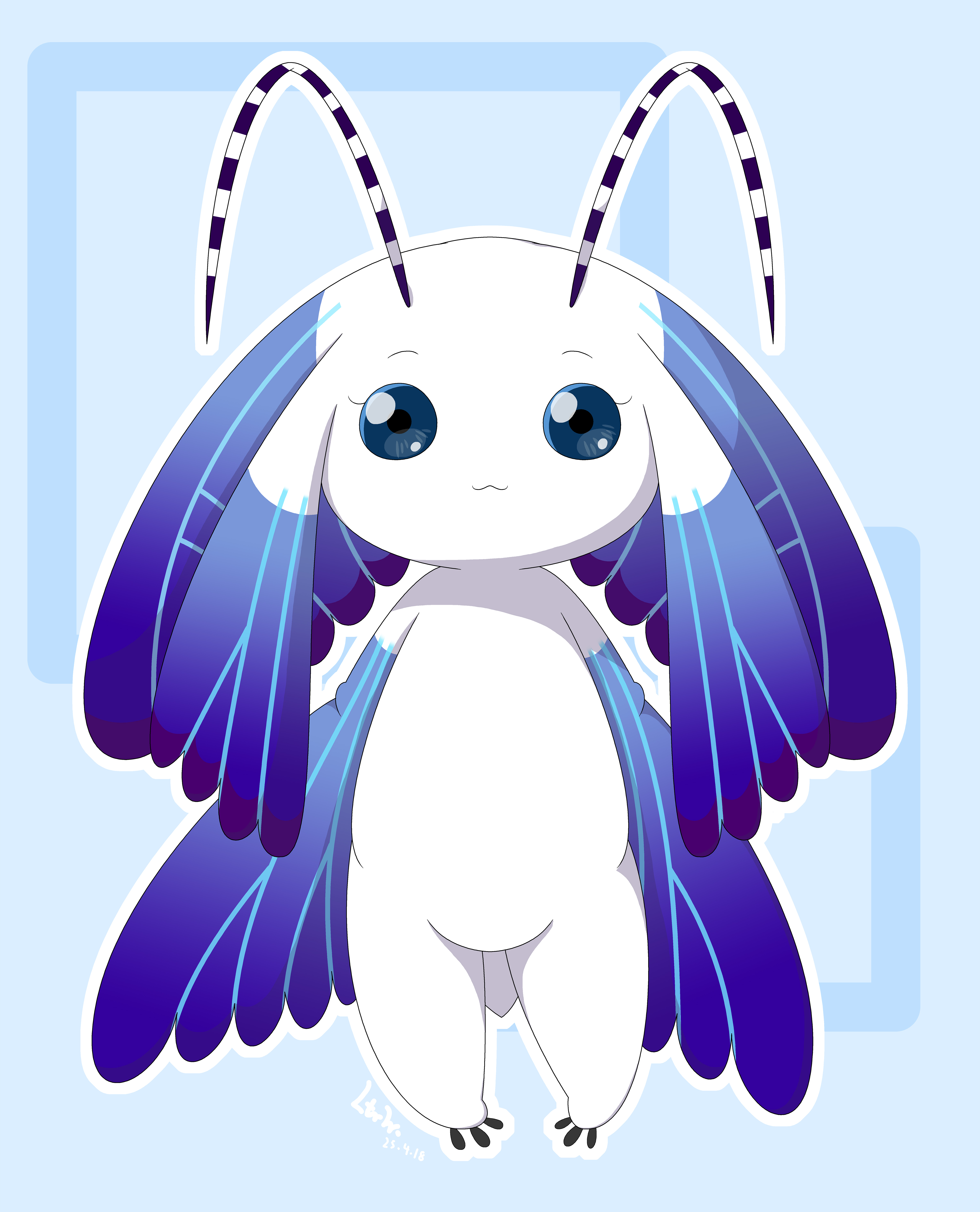morphomon, digimon, antennae, bug, butterfly, digimon (creature), insect, pixiv user (62342588), wings