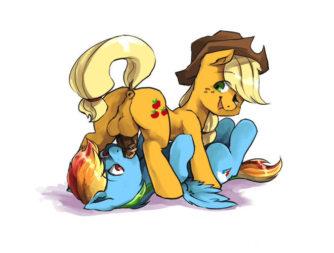 Rule34 – If it exists, there is porn of it / audrarius, applejack (mlp), rainbow dash (mlp) / 135640