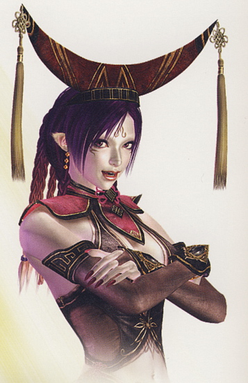 da ji, musou orochi, official art, tagme, 1girl, female focus, solo