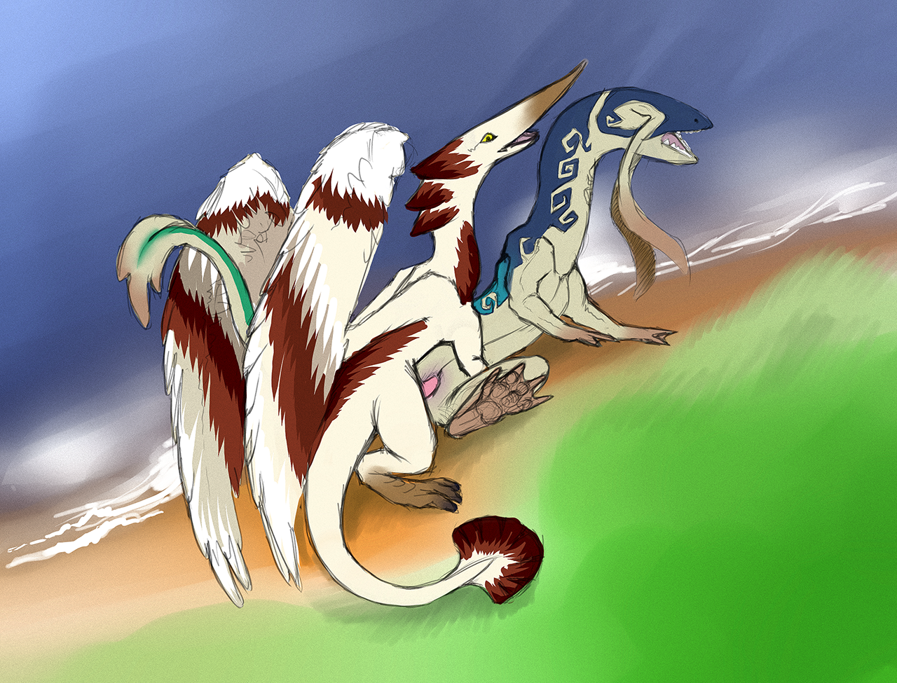 Rule34 – If it exists, there is porn of it / mr2cats, guardian of air, guardian of water / 135808