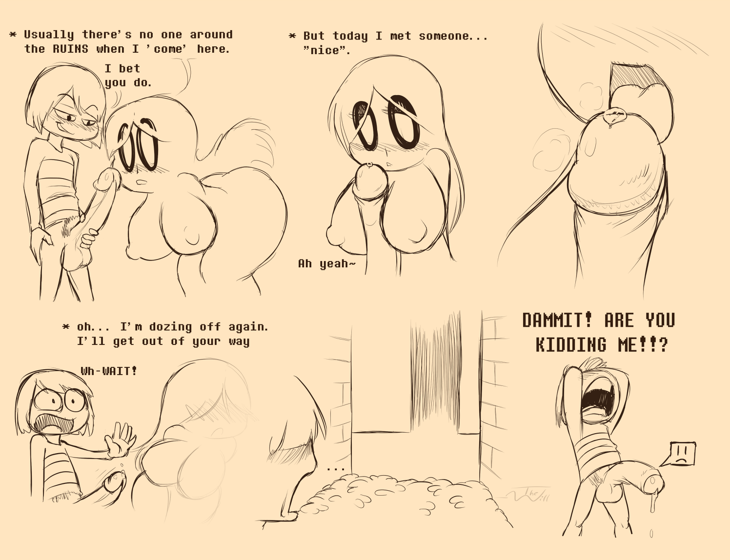 Rule34 – If it exists, there is porn of it / thewill, blooksanap, frisk, frisky (under(her)tail), napstablook / 136113