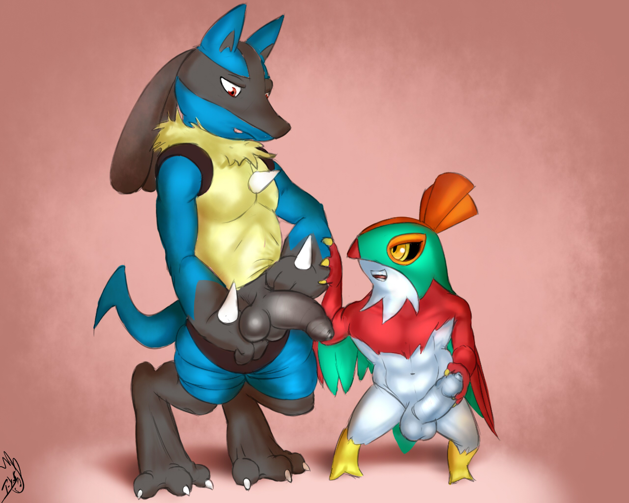 Rule34 – If it exists, there is porn of it / seyrmo, hawlucha, lucario / 136622