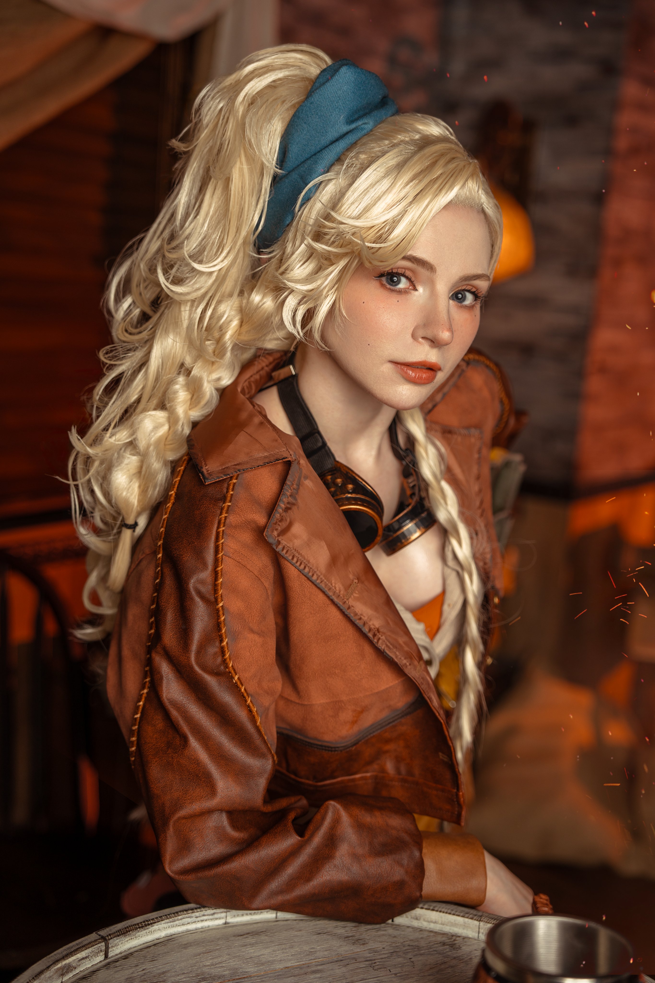 peachmilky, gemma (monster hunter wilds), capcom, monster hunter (series), monster hunter wilds, real life, absurdres, highres, 1girl, cosplay, female focus, gemma (monster hunter wilds) (cosplay), solo