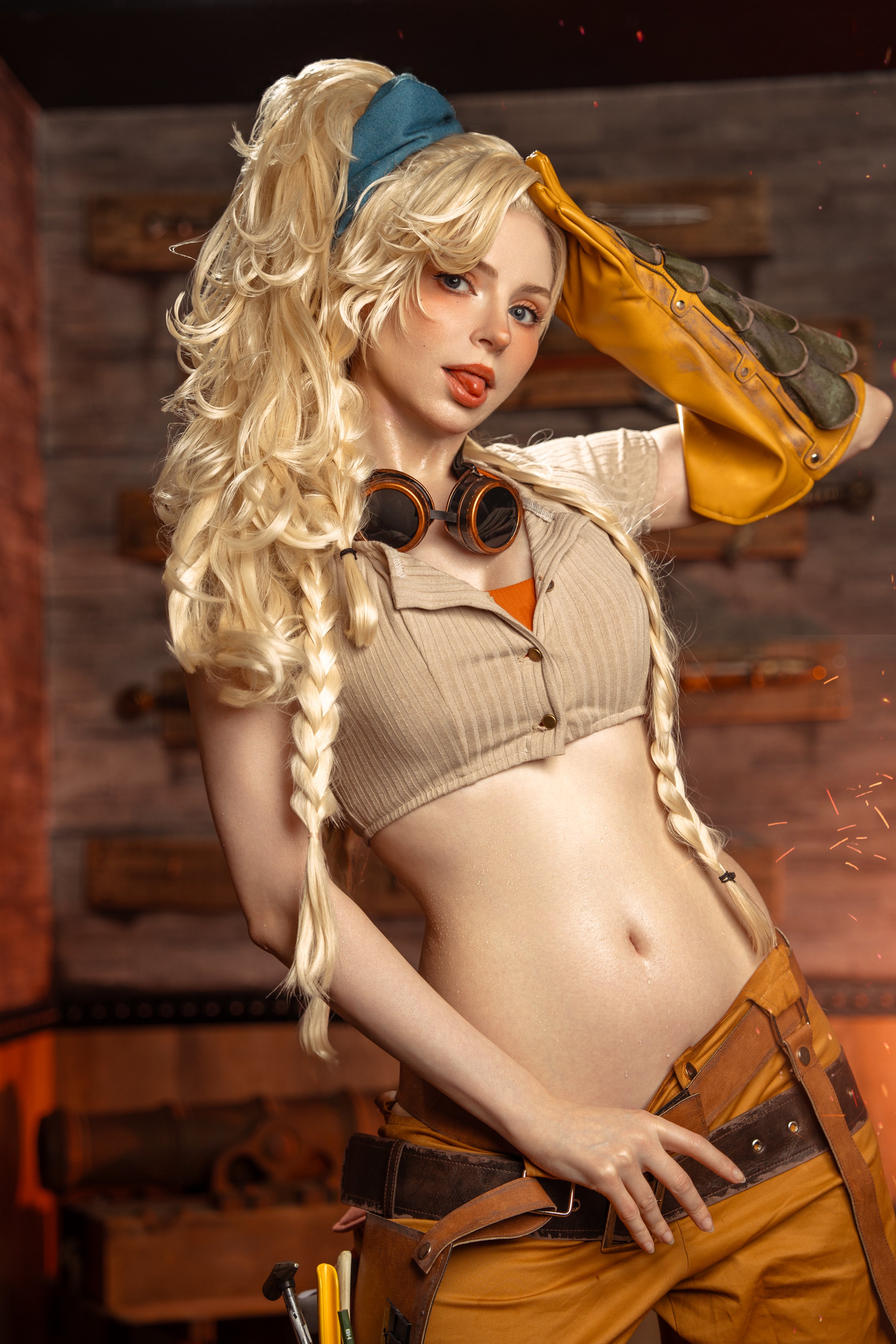 peachmilky, gemma (monster hunter wilds), capcom, monster hunter (series), monster hunter wilds, real life, absurdres, highres, 1girl, cosplay, female focus, gemma (monster hunter wilds) (cosplay), solo
