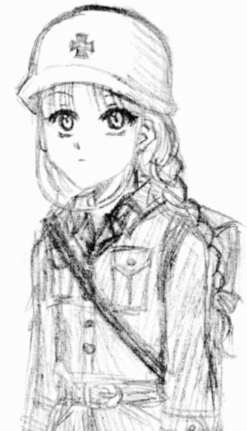 camouflage, helmet, krautmarie, military, monochrome, oekaki, poorly drawn