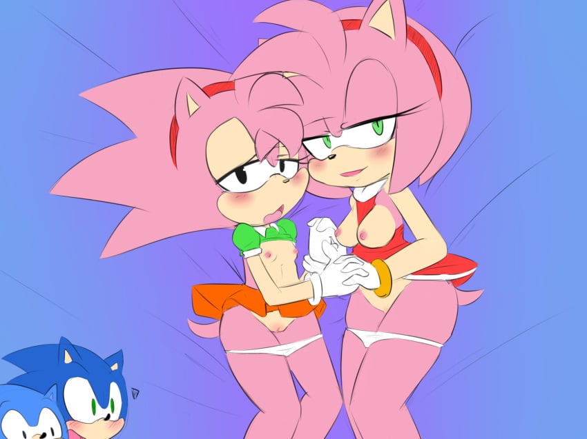 Rule34 – If it exists, there is porn of it / tenshigarden, amy rose, classic sonic, sonic the hedgehog / 8659716