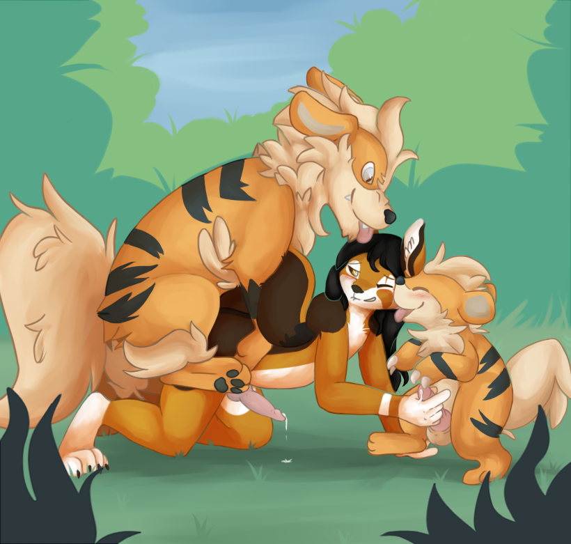 Rule34 – If it exists, there is porn of it / moonlight-kat, arcanine, growlithe / 137263
