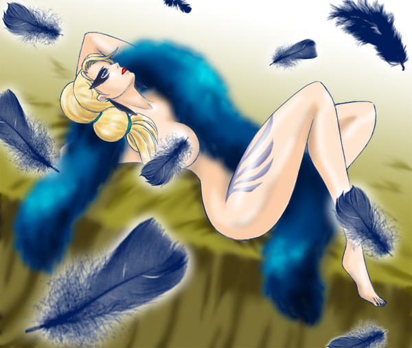 beast-gamer's sigh, veronica vera, shadow hearts, shadow hearts ii, tagme, feathers, solo