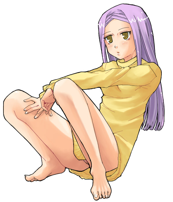 blue (ao maru), marie parfacy, soma peries, gundam, gundam 00, 00s, 1girl, barefoot, bottomless, feet, female focus, naked sweater, no panties, no pants, solo, sweater