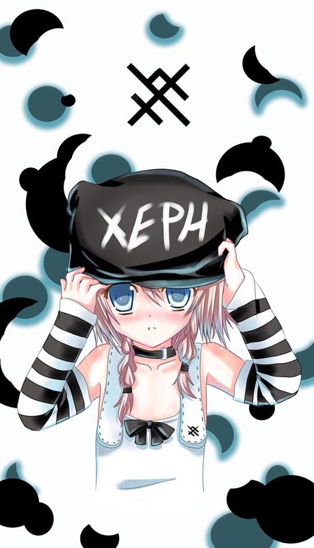 xephonia, tagme, 1girl, female focus, hat, pink hair, solo, twintails