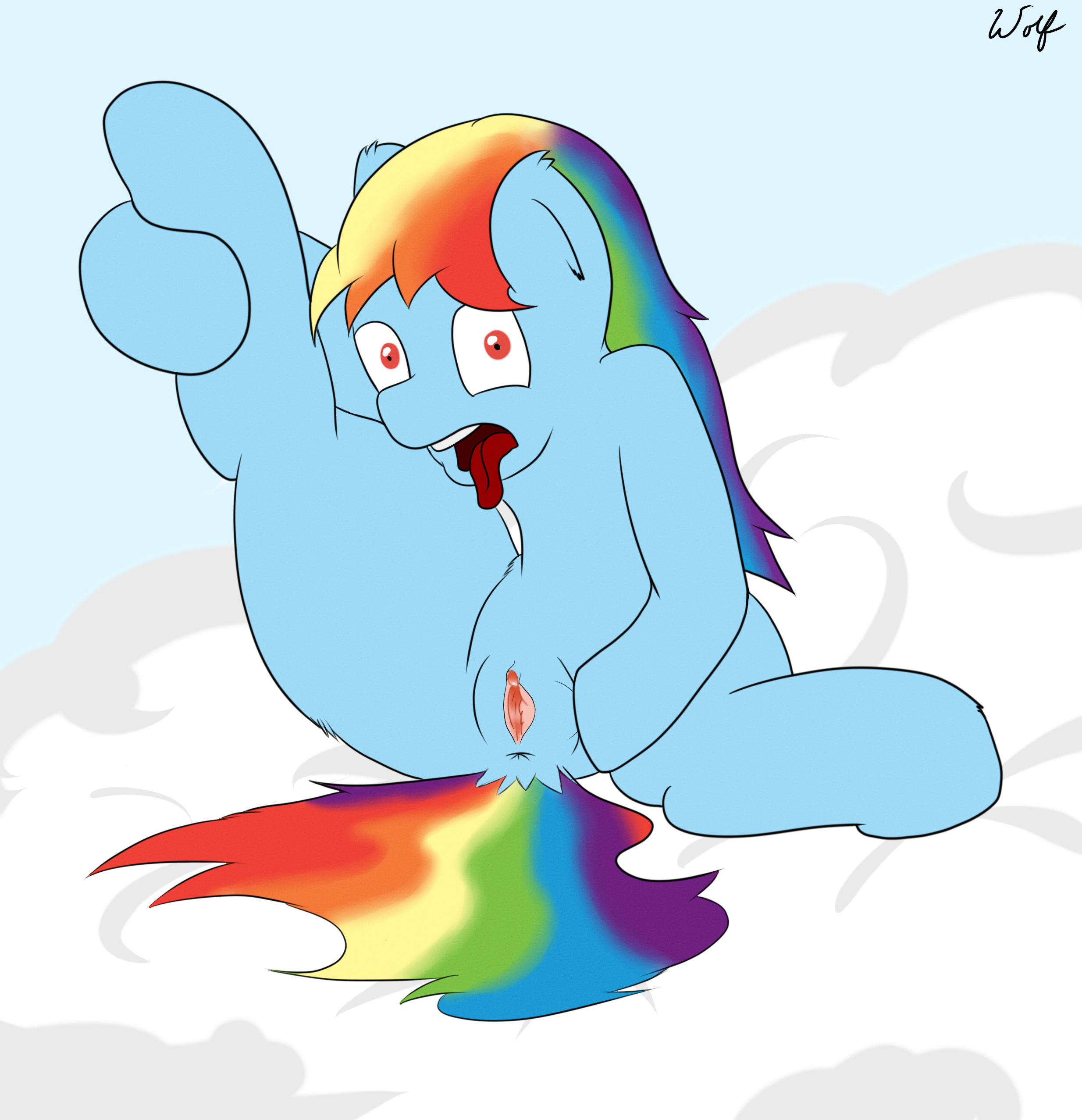 Rule34 – If it exists, there is porn of it / ookamithewolf1, rainbow dash (mlp) / 137650