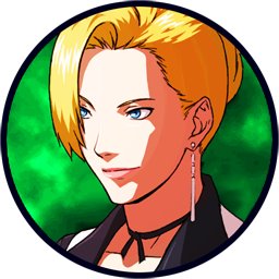 mature (kof), the king of fighters, 1girl, blonde hair, blue eyes, earrings, female focus, formal clothes, hair bun, jewelry, long hair, pale skin, smile, suit