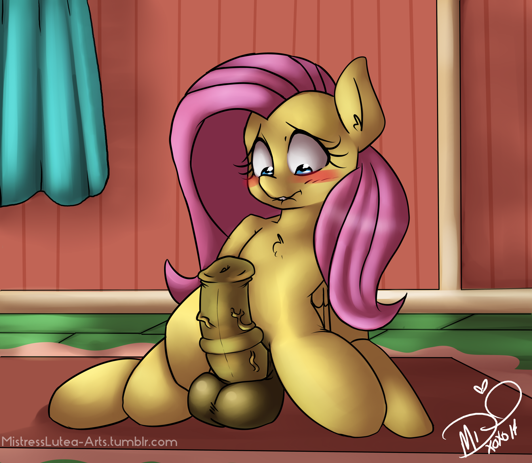 Rule34 – If it exists, there is porn of it / mistresslutea, fluttershy (mlp) / 138005