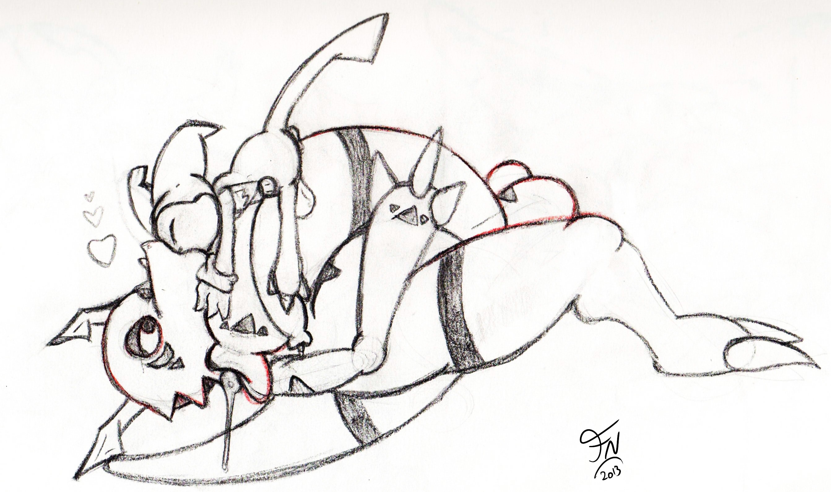 Rule34 – If it exists, there is porn of it / guilmon, impmon / 138108