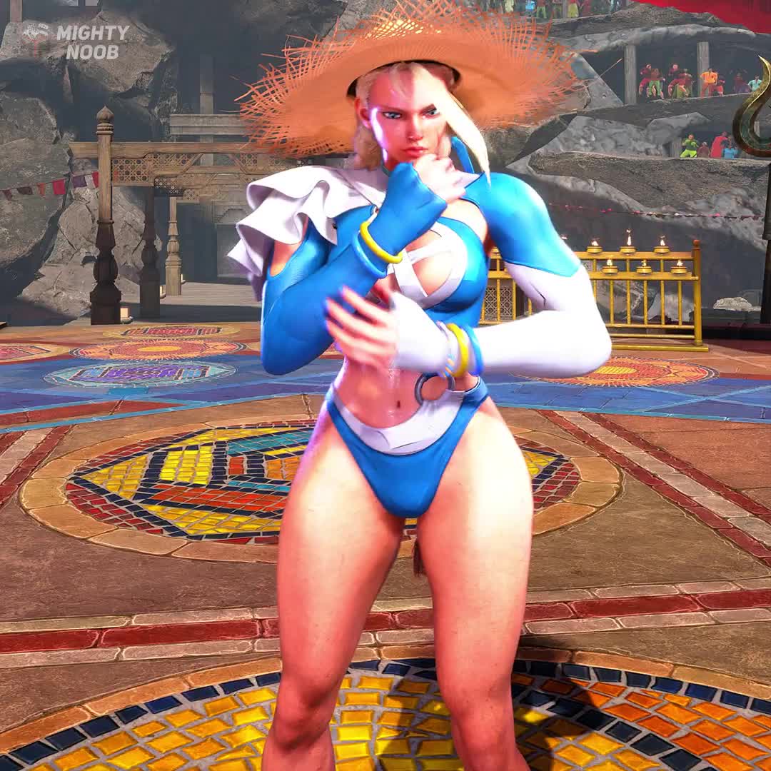 cammy white, sue storm, capcom, fantastic four, marvel, marvel rivals, street fighter, street fighter 6, animated, audible speech, english audio, mod, tagme, video, 1girl, ass, blonde hair, blue eyes, bouncing ass, braid, cosplay, female focus, game screenshot, huge ass, low twin braids, solo, sue storm (cosplay), twin braids, watermark