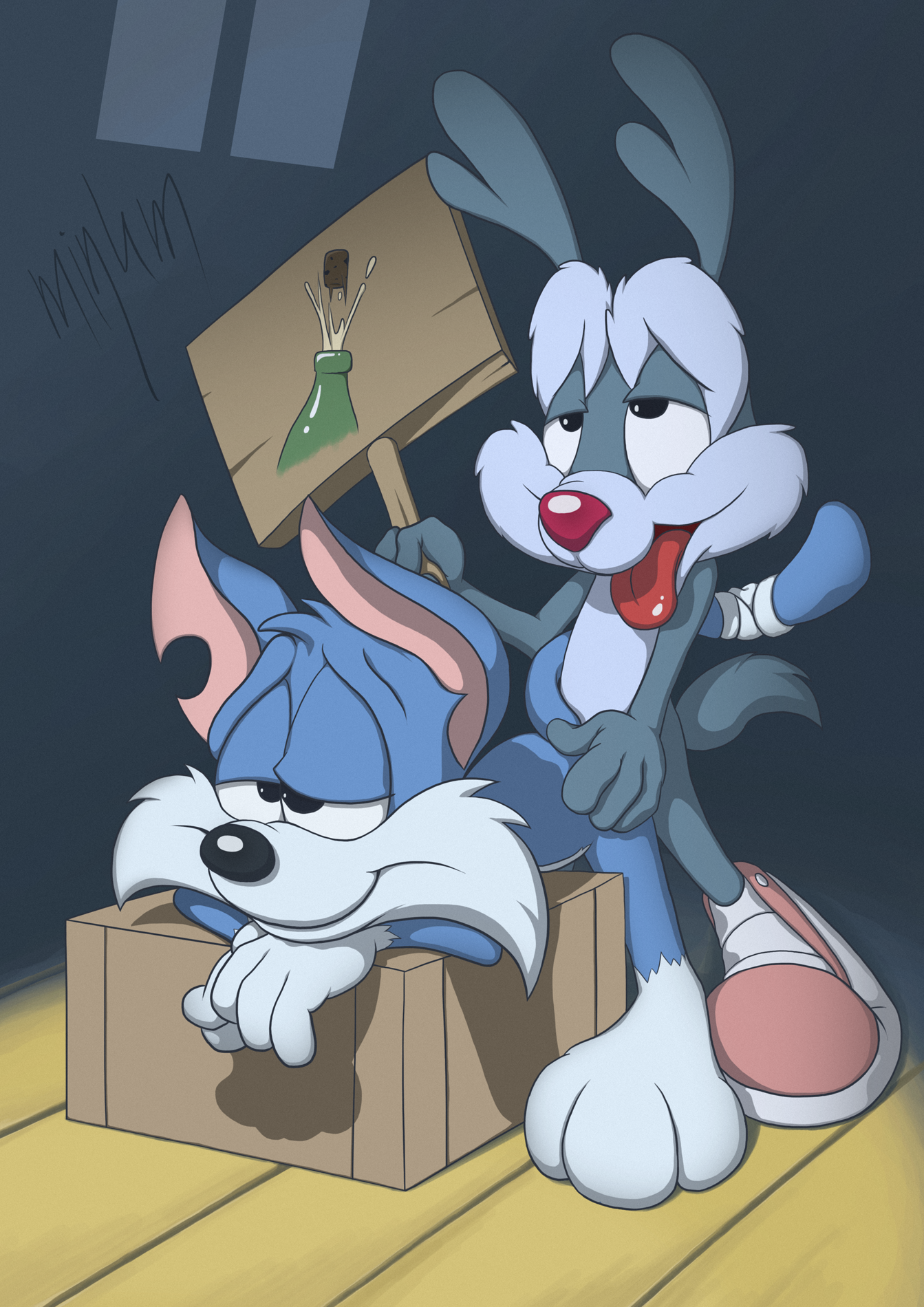 Rule34 – If it exists, there is porn of it / furball, minum, calamity coyote / 138457