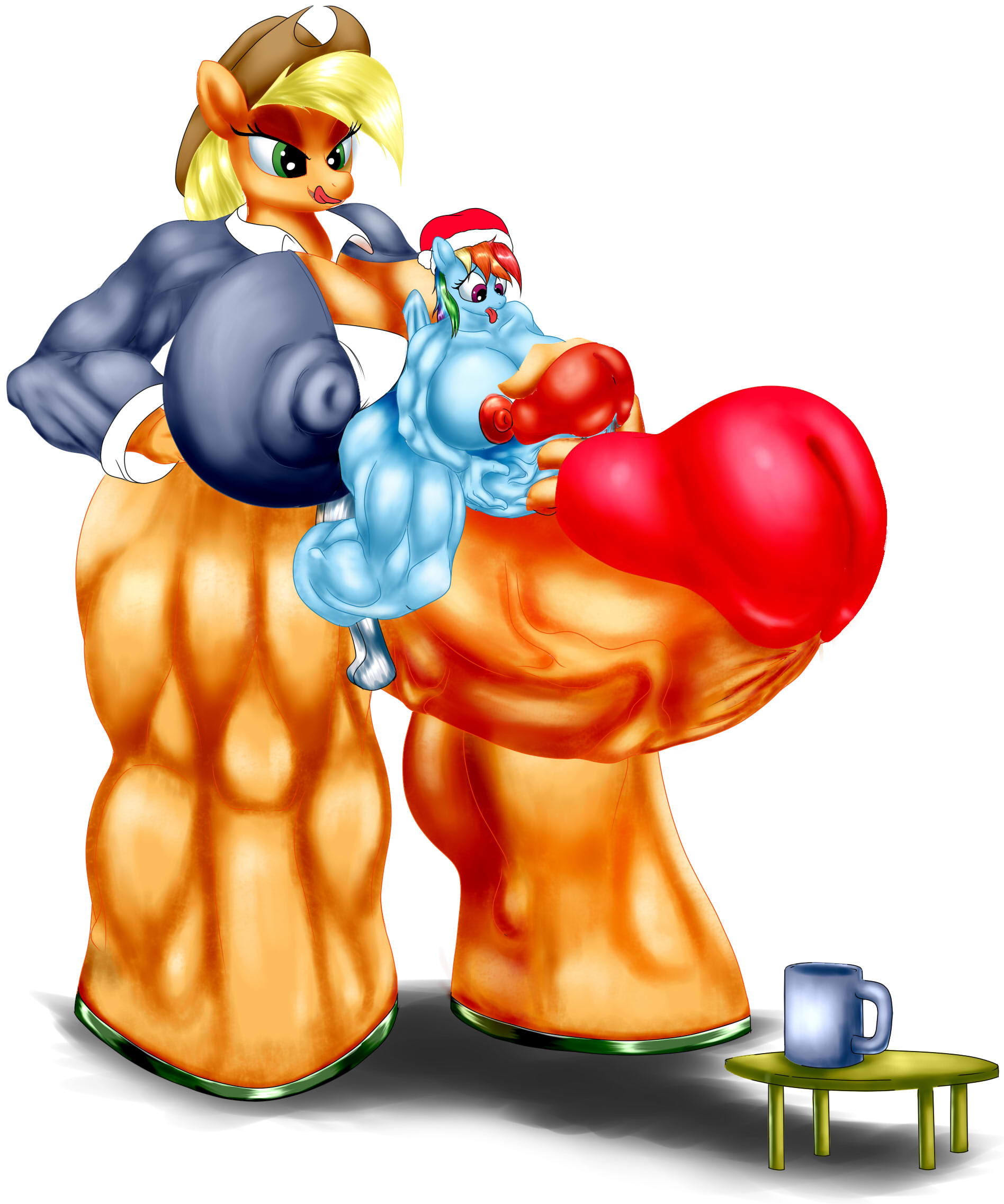 Rule34 – If it exists, there is porn of it / majorcooke, applejack (mlp), rainbow dash (mlp) / 138708