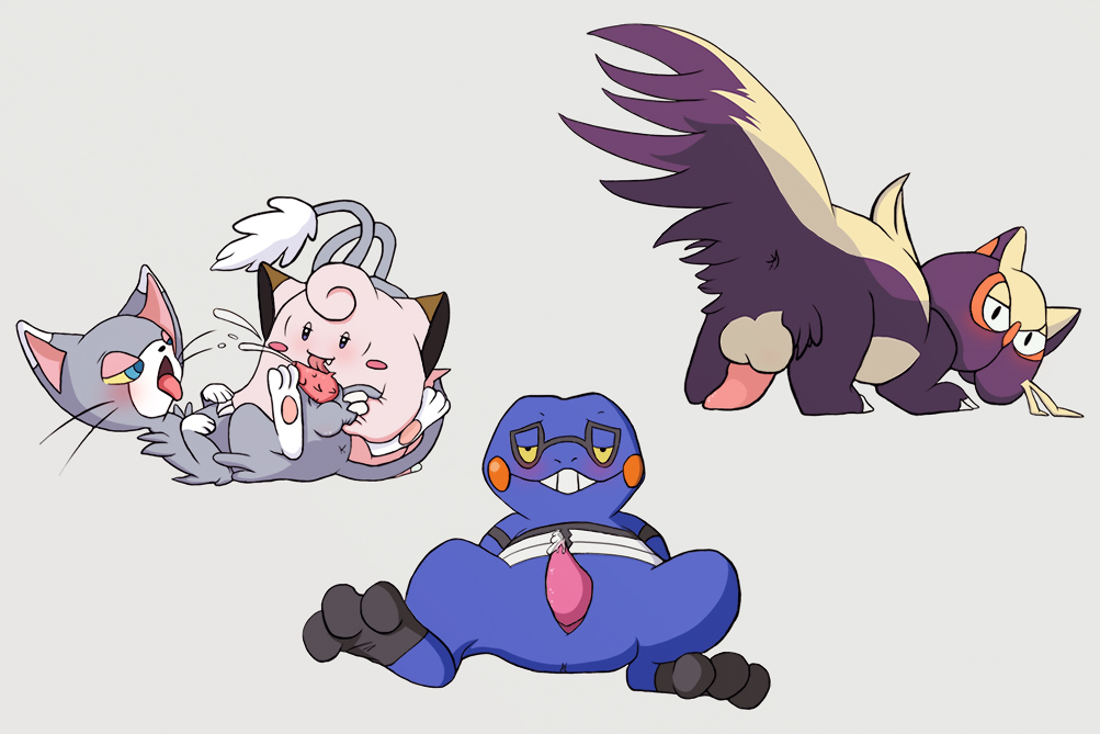 Rule34 – If it exists, there is porn of it / ukkappa, clefairy, croagunk, glameow, stunky / 138780