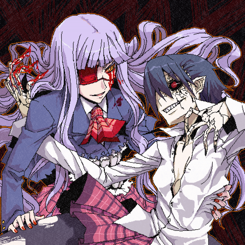 ifuji shinsen, original, torn legwear, lowres, blood, pantyhose, torn clothes