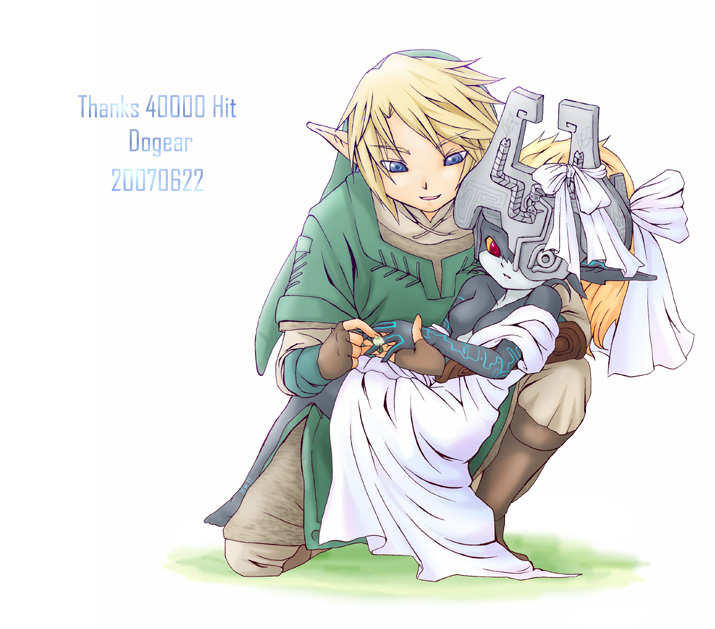 link, midna, nintendo, the legend of zelda, the legend of zelda: twilight princess, 1boy, 1girl, dress, jewelry, ring, wedding, wedding dress