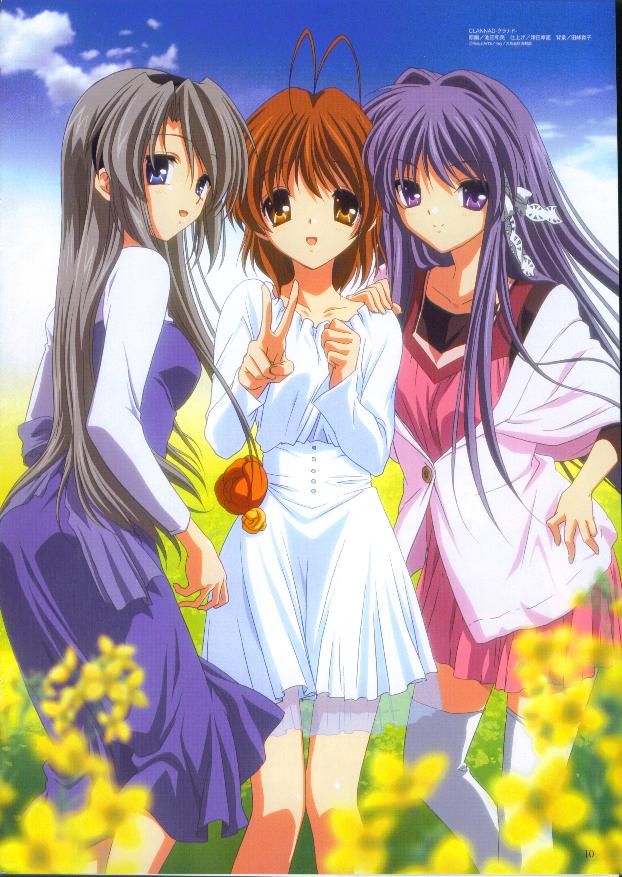 clannad, tagme, 00s, 3girls, multiple girls