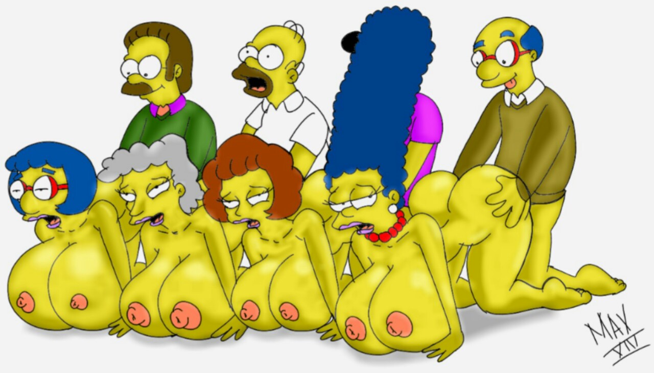 Rule34 – If it exists, there is porn of it / maxtlat, helen lovejoy, homer simpson, kirk van houten, luann van houten, marge simpson, maude flanders, ned flanders, timothy lovejoy / 140077