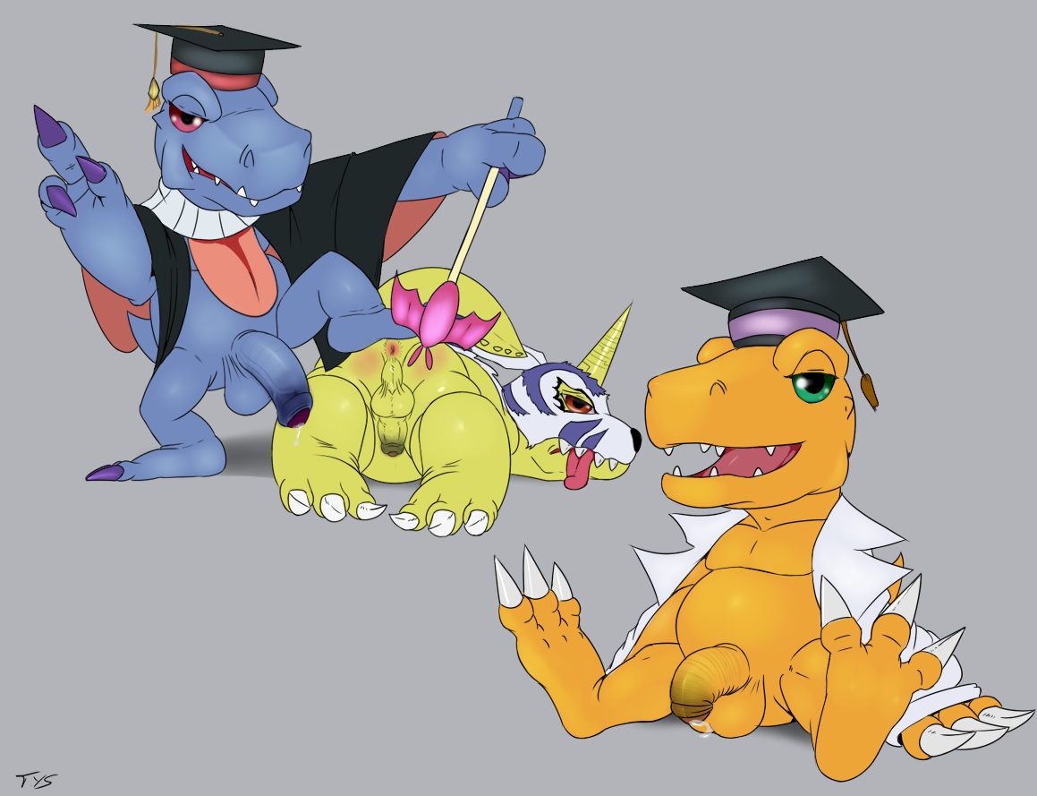 Rule34 – If it exists, there is porn of it / seyrmo, agumon, gabumon / 140373