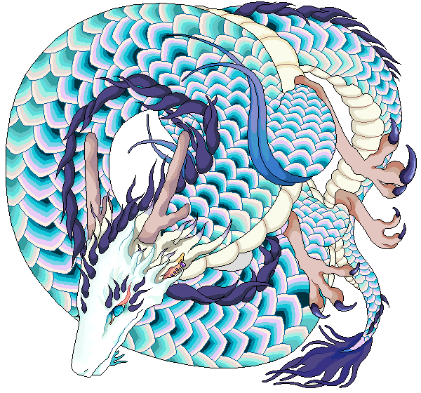 murata (bakeneko soudou), tagme, animal, blue eyes, claws, dragon, horns, no humans