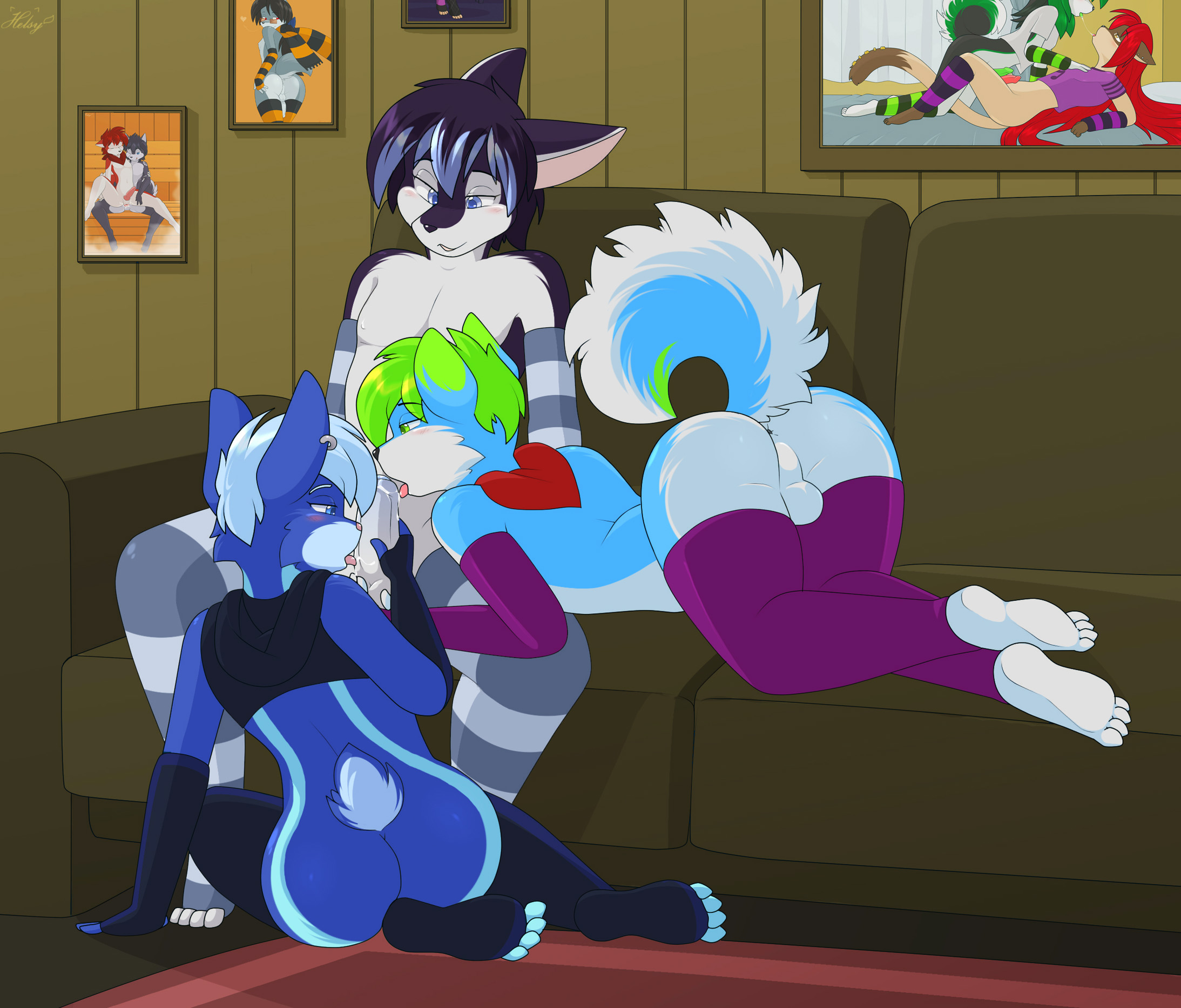 Rule34 – If it exists, there is porn of it / helsy, loike, sykez / 141059