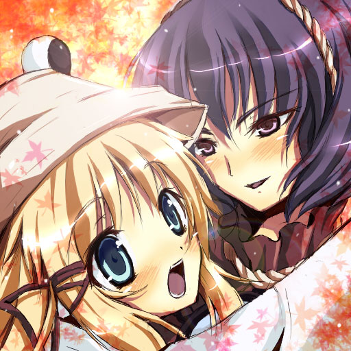 satou kuroon, moriya suwako, yasaka kanako, touhou, bad id, bad pixiv id, 2girls, female focus, hat, multiple girls