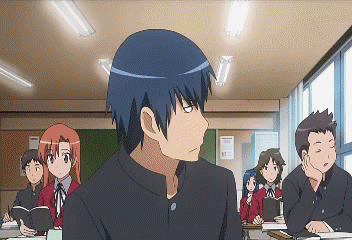 aisaka taiga, kitamura yuusaku, kushieda minori, takasu ryuuji, toradora!, animated, animated gif, anime screenshot, huge filesize, lowres, non-web source, 00s, 6+boys, 6+girls, multiple boys, multiple girls