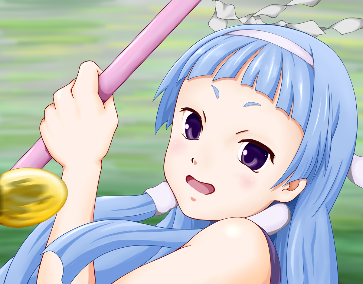 paiboon, nagi, kannagi, bad id, bad pixiv id, 00s, 1girl, blunt bangs, female focus, hair tubes, solo