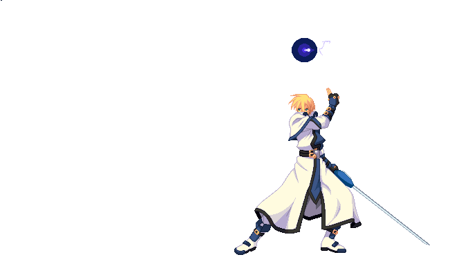 ky kiske, arc system works, guilty gear, guilty gear x, guilty gear xx, animated, animated gif, 1boy, attack, lightning, male focus, pixel art, solo, sword, transparent background, weapon