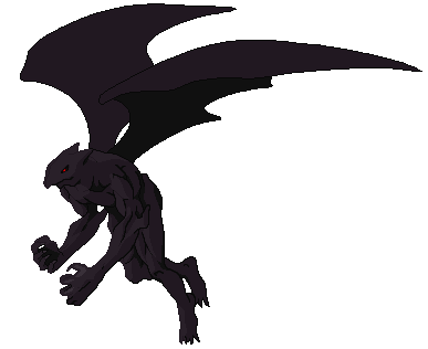 eddie (guilty gear), arc system works, guilty gear, animated, animated gif, lowres, 1boy, demon, demon wings, male focus, solo, transparent background, wings