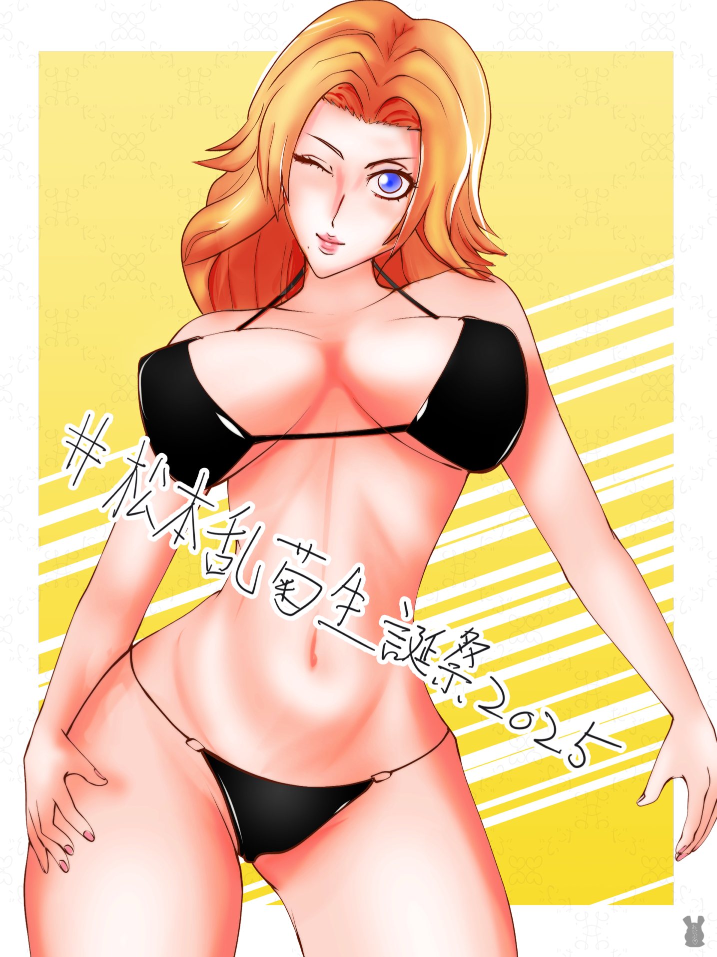odabu, matsumoto rangiku, bleach, tagme, 1girl, breasts, large breasts, long hair