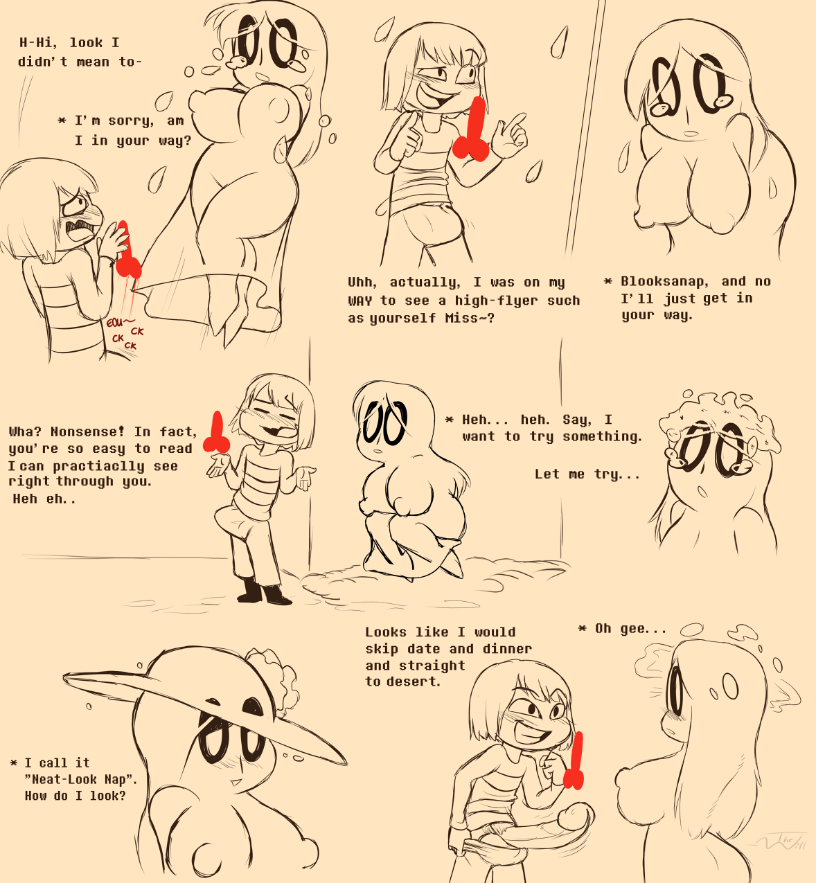 Rule34 – If it exists, there is porn of it / thewill, blooksanap, frisk, frisky (under(her)tail), napstablook / 142067
