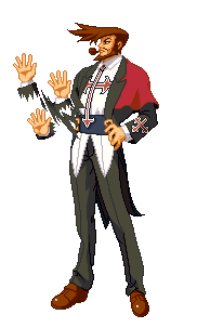 slayer (guilty gear), arc system works, guilty gear, guilty gear xx, animated, animated gif, lowres, 1boy, m/, male focus, pixel art, solo, transparent background, vampire